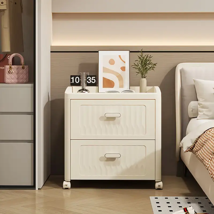 ™Quarvo | ארון אחסון מודרני – מגירות מרווחות, פלסטיק עמיד, נייד עם גלגלים
